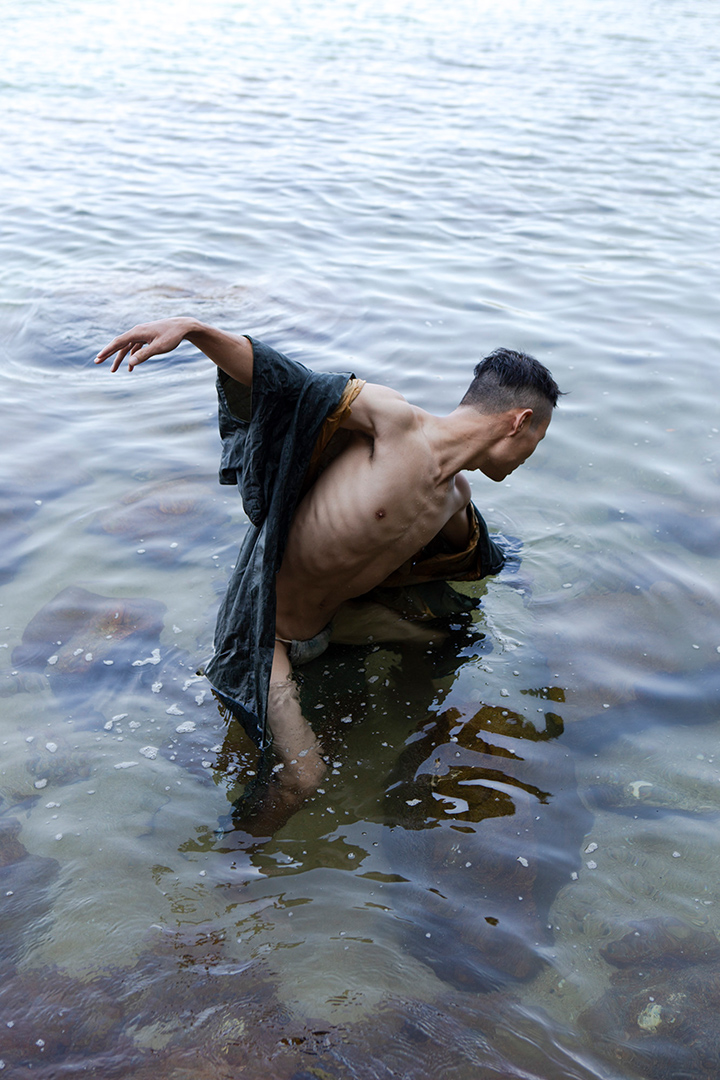 Performer Shintaro Hara. Hiroshima, Japan, 2018